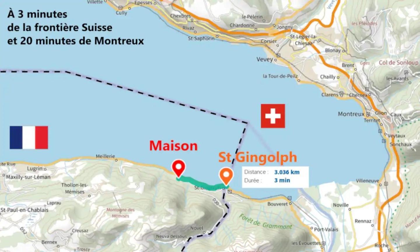 Chez Malou & Hugo Vue Lac Proche Suisse & Stations ! Saint-Gingolph Exterior photo